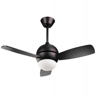 Best Quality Modern Simple Ceiling Fan LED 3 Matte Black White Blades Ceiling Fan Light