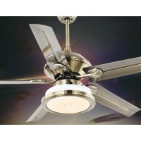 High quality iron blade modern decorative ceiling fan with LED lights remote control switch fan lamp